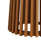 Modway Lane 35" Round Outdoor Teak Wood Bar Table - Natural-Assembly Required