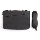 JCPal Tofino Messenger Sleeve for 13" MacBook / Surface Laptop / PC Laptop - Black-Removable shoulder strap and Retractable carry handle