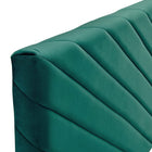 Modway Alyson Angular Channel Tufted Performance Velvet Twin Headboard - Teal-Dense Foam Padding Mounts in Three Positions