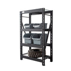 Cat Industrial Shelving with 4 Shelves - 36"W x 18"D x 60"H-Wire mesh shelves are adjustable for convenience