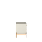 Manhattan Comfort Jasper 25.15" Modern Nightstand 2-Piece Set - Off White-17.51" L x 25.15" W x 22.08" H