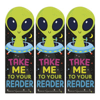 Eureka Take Me To Your Reader Green Apple Scented Bookmarks - 3 Packs of 24-These scented bookmarks are a great way to encourage young bibliophiles of all ages to stay motivated, exceed reading goals, achieve personal goals, succeed in class, or encourage a positive attitude towards reading