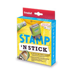 Trodat Stamp 'N Stick DIY Kit - Black Textile Ink-Includes 30 stickers and 1m iron fleece for many applications