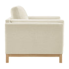 Modway Roscoe Fabric Armchair - Ivory-Non-Marking Foot Caps