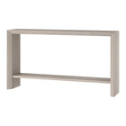 Hudson&Canal Osman 55"W Console Table - Alder White-Tabletop features a weight capacity of 55 lbs, lower shelf can hold 35 lbs