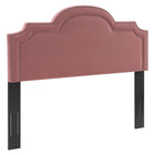 Modway Belinda Performance Velvet King/California King Headboard - Dusty Rose-King/California King Headboard