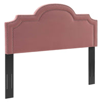 Modway Belinda Performance Velvet King/California King Headboard - Dusty Rose-King/California King Headboard