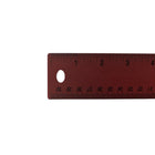 JAM Paper Strong 12" Aluminum Ruler with Non-Skid Cork Backing - Burgundy Metallic-Ruler is semi flexible, has rounded corners and features a non-skid cork backing so it will stay put when used on all surfaces