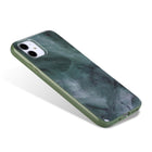 General Supply Goods + Co iPhone 11 XR Hybrid Protective Case - Jade Green Marble-Jade green