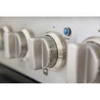 Kucht 30" KDF Series Pro Style Natural Gas Dual Fuel Range - Stainless Steel/Blue-Product dimensions 27.75" L x 30" W x 36" H
