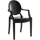 Nicer Furniture Louis XVI Ghost Chair - Black - 2 Pack-Famous Louis XVI style, Comfortable Chair.