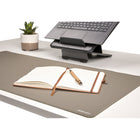 Fellowes Breyta Desk Mat - Sand-Non-slip base keeps desks mat in place throughout the day