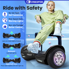 Gyrocopters PRIME Hoverboard for Kids - 15 km/h Speed ​​ - 300 W - 6.5" - LED Wheels - Bluetooth Speaker - Black-Advanced No-Fall Self-Balancing Technology