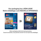 Avery White Rectangle Labels with TrueBlock, 8-1/2" x 5-1/2", for Laser/Inkjet Printer, 200 Pack (5126)-2 labels per sheet