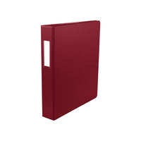 Staples Economy 1-1/2 Round 3-Ring Binder - Letter Size - 280 Sheet Capacity - Burgundy-Burgundy, O-Ring binder with 28 sheet capacity