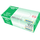 Ronco VE1 Vinyl Gloves - Clear - Large - 100 Pack-100 Gloves Per Dispenser