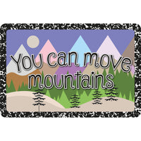 Ashley Productions The Original Fun Mat Welcome Mat - 15.5" x 23.5" - You Can Move Mountains-Measurement & Design: The You Can Move Mountains Mat measures 15.5" x 23.5".