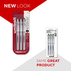 uni-ball Vision Elite Rollerball Pens – 0.8mm – Black – 3 Pack-0.8 mm bold point produces an outstanding ink lay-down for pronounced lettering and vivid drawings