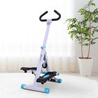 Soozier Stepper Exercise Machine - Stair Stepper with Handlebar - Turquoise-Heavy-duty steel construction in white finish, stable and robust 