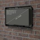 Storm Shell Outdoor Hard Shell TV Cover with a TV Wall Mount Bracket - 32"H x 44"W-6