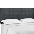 Modway Paisley Tufted Upholstered Performance Velvet Full/Queen Headboard - Grey-Fiberboard and Plywood Frame