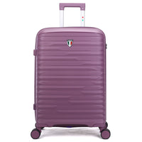TUCCI Lussore 24" Hardside Check-in Luggage - Purple-Designed in Italy – Premium Italian craftsmanship and style. Crafted with a premium polypropylene hardshell that’s flexible, lightweight, and built to last