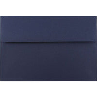 JAM Paper A8 Invitation Envelopes - 5.5 x 8.125 - Navy Blue - 25 Pack-These envelopes are perfect to use for sending invitations, greeting cards, RSVP's, thank you cards, gifts for birthdays, graduations, holidays and more