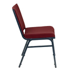 Flash Furniture HERCULES Series Heavy Duty Stack Chair - Burgundy Patterned Fabric-550 lb. Weight Capacity
