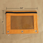 BAZIC Products 3-Ring Pencil Pouch with Mesh Window - Retro Pastel Colors - 12 Pack-Multipurpose: Ideal for organizing small items like pens, pencils, crayons, markers, whiteout, highlighters, business cards, checks, receipts, flash cards, charging cords, USB cables and more