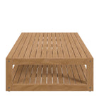 Modway Carlsbad Teak Wood Outdoor Patio Coffee Table - Natural-5