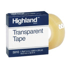 Highland Transparent Tape - 3/4" x 1296" - 1" Core - Clear - 12 Rolls-Made of clear polypropylene backing with an acrylic adhesive