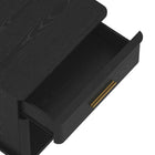 Manhattan Comfort Clifford Traditional 1-Drawer Nightstand - Black-Sleek Hardware: Modern drawer pull adds contrast and a clean, contemporary touch