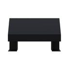 Nexera Storage Headboard - Full Size - Black-2 lateral storage sections for books and magazines