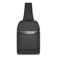 Champs Onyx Nylon Sling Bag - Black-Water-resistant nylon material