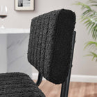 Modway Parity Boucle Counter Stools - Black Black - Set of 2-Dense Foam Padding