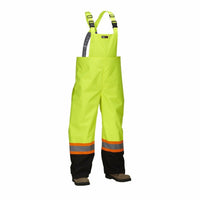Forcefield Rain Overalls - Lime - Large-100% polyester oxford, polyurethane coated