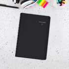AT-A-GLANCE 2027 Daily Appointment Book - 8" H x 4-7/8" W - Black - Bilingual-Simulated leather cover in black