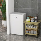 HOMCOM 3 cu ft  Compact Upright Mini Freezer with Reversible Single Door - White--9.4℉-5.9℉ (-14.5°C to -23°C) temperature is 5-level adjustable