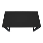 Monarch Specialties 7682 48" Computer Desk - Black/Adj.Height/ Black Metal-10