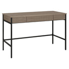 Hudson&Canal Nolan 48" Writing Desk - Antiqued Grey Oak-A mid-century modern design for your home office, dorm room, or study