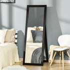 HOMCOM Full Length Mirror - 20.1" W x 57.9" H - Brown-Thick mirror for a gleaming and beautiful finish 