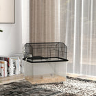 PawHut Hamster/Gerbil Cage with Wheels, Detachable Bottom, Ramp-Included food dish and water bottle to simplify feeding routines