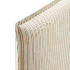 Modway Camille Striped Linen Blend King Size Headboard - Oatmeal Stripe-Assembly Required