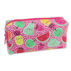 Fashion Stationery Happy Fruits Pencil Case - 7.09" L x 1.97" W x 3.54" H - Pink-Ideal for holding pens, pencils and small accessories