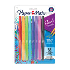 Paper Mate Flair Dual Felt Pens - Brush/Medium Tip - 0.7mm - Assorted Colours - Set of 8-Double your creativity with these vivid dual-ended felt pens and add an extra dimension to your note-taking, journaling, hand-lettering, and more