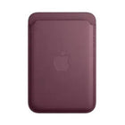 Apple FineWoven Wallet with MagSafe for iPhone - Mulberry-The FineWoven wallet supports up to three cards and is shielded so it’s safe for credit cards