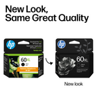 HP 60XL Black High Yield Original Ink Cartridge (CC641WN)-HP Printer compatibility: HP Deskjet D2530, D2545, F2430, F4224, F4440, F4480. HP ENVY 100, 110, 111, 114, 120. HP Photosmart C4640, C4650, C4680, C4780, C4795, D110.