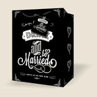 Millbrook Studios Wedding Gift Bags - Medium - Drink and Be Married - 12 Pack (47533)-9" x 4" x 7"