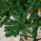 HOMCOM 7' Artificial Christmas Tree with 865 Branch Tips - Green-Metal Base Size: Φ21.7" 