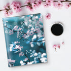 Blueline 2027 16-Month Monthly Planner with Twin-Wire Binding - 9-1/4" x 7-1/4" - Cherry Blossoms - Bilingual-Previous, current and following monthly calendars on each spread